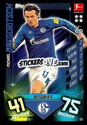 Sticker Michael Gregoritsch - German Fussball Bundesliga 2019-2020. Match Attax Extra - Topps