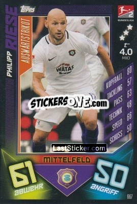 Cromo Philipp Riese - German Fussball Bundesliga 2019-2020. Match Attax Extra - Topps