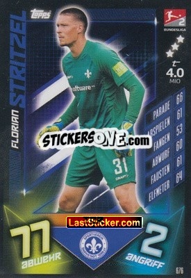 Sticker Florian Stritzel - German Fussball Bundesliga 2019-2020. Match Attax Extra - Topps