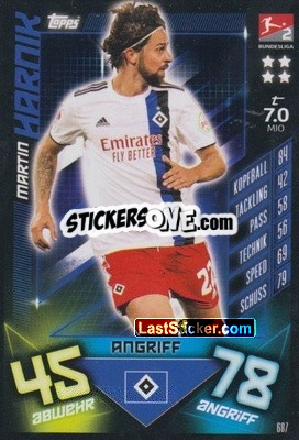Sticker Martin Harnik - German Fussball Bundesliga 2019-2020. Match Attax Extra n. 687 - Topps
