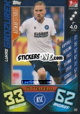 Figurina Lukas Grozurek - German Fussball Bundesliga 2019-2020. Match Attax Extra - Topps