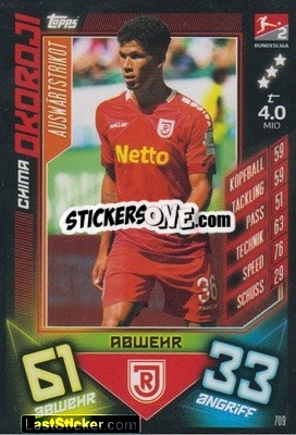 Figurina Chima Okoroji - German Fussball Bundesliga 2019-2020. Match Attax Extra - Topps