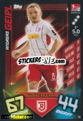 Sticker Andreas Geipl - German Fussball Bundesliga 2019-2020. Match Attax Extra - Topps