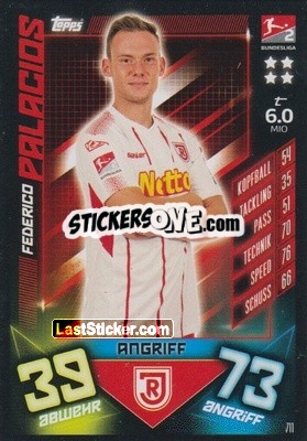 Sticker Federico Palacios - German Fussball Bundesliga 2019-2020. Match Attax Extra - Topps