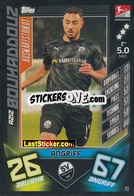 Sticker Aziz Bouhaddouz - German Fussball Bundesliga 2019-2020. Match Attax Extra - Topps