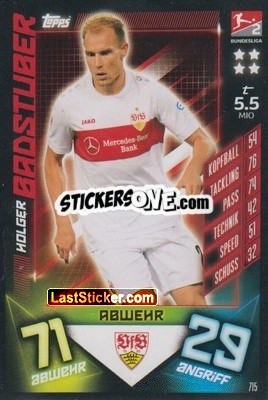 Sticker Holger Badstuber - German Fussball Bundesliga 2019-2020. Match Attax Extra n. 715 - Topps