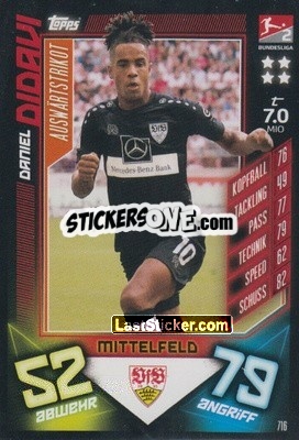 Sticker Daniel Didavi - German Fussball Bundesliga 2019-2020. Match Attax Extra n. 716 - Topps