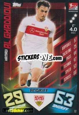 Sticker Hamadi Al Ghaddioui - German Fussball Bundesliga 2019-2020. Match Attax Extra n. 717 - Topps