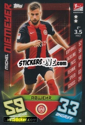 Sticker Michel Niemeyer - German Fussball Bundesliga 2019-2020. Match Attax Extra - Topps