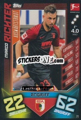 Sticker Marco Richter - German Fussball Bundesliga 2019-2020. Match Attax Extra n. 721 - Topps