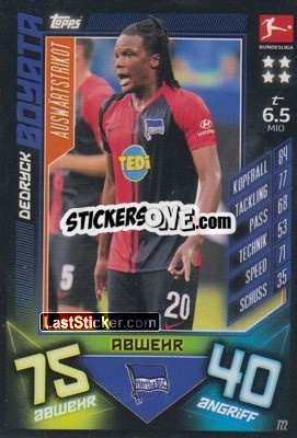 Sticker Dedryck Boyata - German Fussball Bundesliga 2019-2020. Match Attax Extra n. 722 - Topps