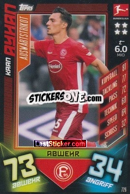 Sticker Kaan Ayhan - German Fussball Bundesliga 2019-2020. Match Attax Extra n. 726 - Topps