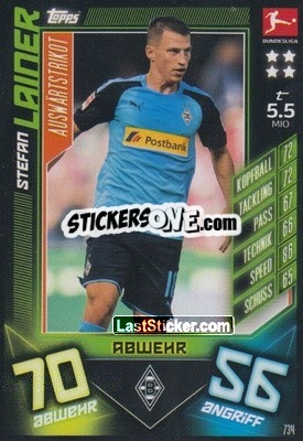 Sticker Stefan Lainer - German Fussball Bundesliga 2019-2020. Match Attax Extra - Topps