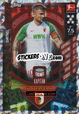 Sticker Daniel Baier - German Fussball Bundesliga 2019-2020. Match Attax Extra - Topps