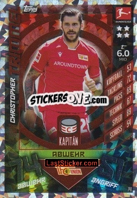 Sticker Christopher Trimmel - German Fussball Bundesliga 2019-2020. Match Attax Extra n. 741 - Topps