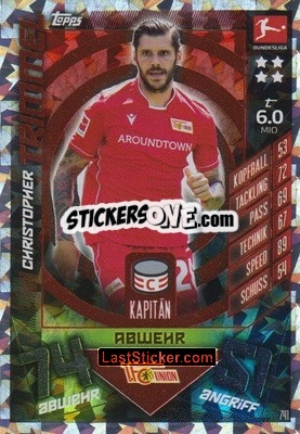 Sticker Christopher Trimmel - German Fussball Bundesliga 2019-2020. Match Attax Extra - Topps