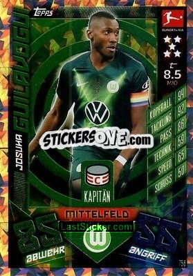 Sticker Josuha Guilavogui - German Fussball Bundesliga 2019-2020. Match Attax Extra n. 756 - Topps