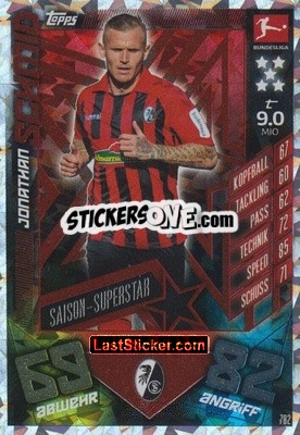 Sticker Jonathan Schmid - German Fussball Bundesliga 2019-2020. Match Attax Extra - Topps