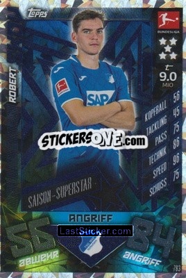 Sticker Robert Skov - German Fussball Bundesliga 2019-2020. Match Attax Extra n. 783 - Topps