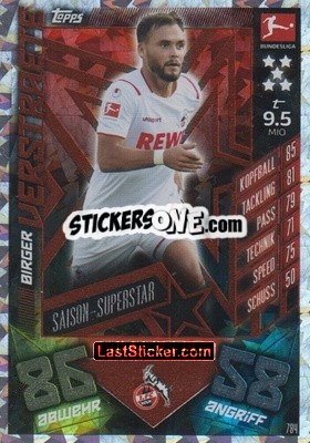 Sticker Birger Verstraete - German Fussball Bundesliga 2019-2020. Match Attax Extra n. 784 - Topps