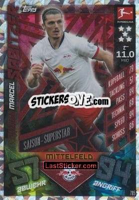 Cromo Marcel Sabitzer - German Fussball Bundesliga 2019-2020. Match Attax Extra - Topps