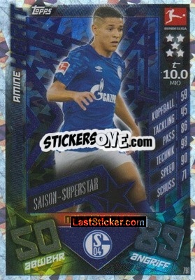 Cromo Amine Harit - German Fussball Bundesliga 2019-2020. Match Attax Extra - Topps