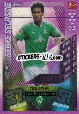 Cromo Theodor Gebre Selassie - German Fussball Bundesliga 2019-2020. Match Attax Extra - Topps