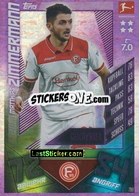 Cromo Matthias Zimmermann - German Fussball Bundesliga 2019-2020. Match Attax Extra - Topps