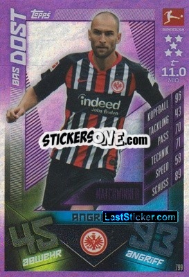 Sticker Bas Dost - German Fussball Bundesliga 2019-2020. Match Attax Extra - Topps