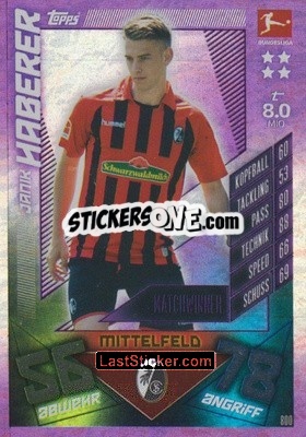 Sticker Janik Haberer - German Fussball Bundesliga 2019-2020. Match Attax Extra - Topps