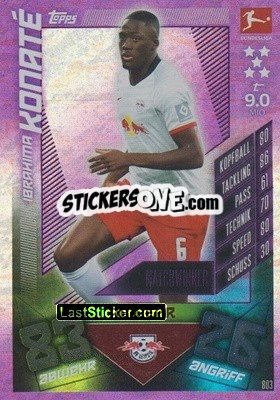 Cromo Ibrahima Konaté - German Fussball Bundesliga 2019-2020. Match Attax Extra - Topps