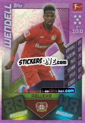 Figurina Wendell - German Fussball Bundesliga 2019-2020. Match Attax Extra - Topps