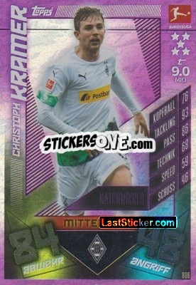 Sticker Christoph Kramer - German Fussball Bundesliga 2019-2020. Match Attax Extra - Topps