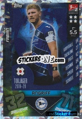 Sticker Fabian Klos - German Fussball Bundesliga 2019-2020. Match Attax Extra n. 814 - Topps