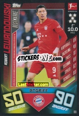 Sticker Robert Lewandowski - German Fussball Bundesliga 2019-2020. Match Attax Extra n. 818 - Topps