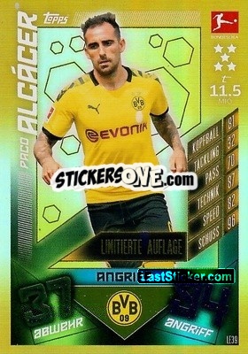 Sticker Paco Alcácer - German Fussball Bundesliga 2019-2020. Match Attax Extra - Topps