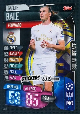 Sticker Gareth Bale - UEFA Champions League 2019-2020. Match Attax Extra. Germany n. SU13 - Topps