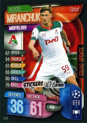 Sticker Aleksei Miranchuk - UEFA Champions League 2019-2020. Match Attax Extra. Germany n. SU35 - Topps