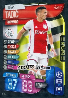 Figurina Dušan Tadic - UEFA Champions League 2019-2020. Match Attax Extra. Germany - Topps