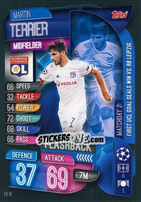 Sticker Martin Terrier - UEFA Champions League 2019-2020. Match Attax Extra. Germany - Topps