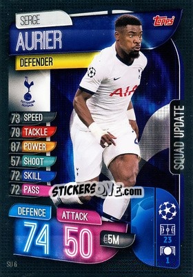 Sticker Serge Aurier - UEFA Champions League 2019-2020. Match Attax Extra. Spain/Portugal n. SU6 - Topps