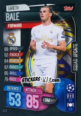 Sticker Gareth Bale - UEFA Champions League 2019-2020. Match Attax Extra. Spain/Portugal n. SU13 - Topps