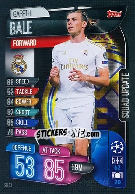 Cromo Gareth Bale - UEFA Champions League 2019-2020. Match Attax Extra. Spain/Portugal - Topps