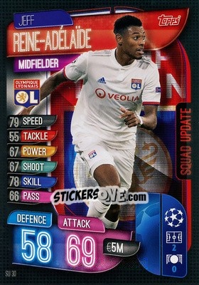 Sticker Jeff Reine-Adelaide - UEFA Champions League 2019-2020. Match Attax Extra. Spain/Portugal - Topps