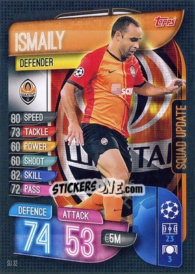 Sticker Ismaily - UEFA Champions League 2019-2020. Match Attax Extra. Spain/Portugal - Topps