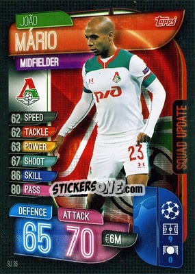 Sticker Joao Mario - UEFA Champions League 2019-2020. Match Attax Extra. Spain/Portugal n. SU36 - Topps