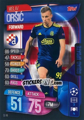 Cromo Mislav Orsic - UEFA Champions League 2019-2020. Match Attax Extra. Spain/Portugal - Topps