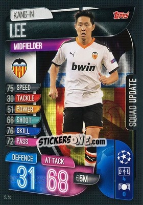 Sticker Kang-In Lee - UEFA Champions League 2019-2020. Match Attax Extra. Spain/Portugal n. SU58 - Topps