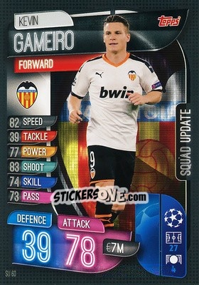 Sticker Kevin Gameiro - UEFA Champions League 2019-2020. Match Attax Extra. Spain/Portugal n. SU60 - Topps