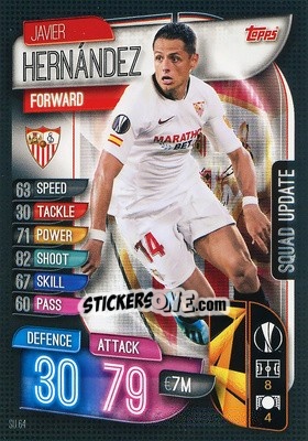 Sticker Javier Hernandez - UEFA Champions League 2019-2020. Match Attax Extra. Spain/Portugal n. SU64 - Topps